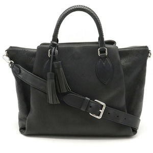 Louis Vuitton Monogram Mahina Leather Haumea Shoulder Bag Noir Black